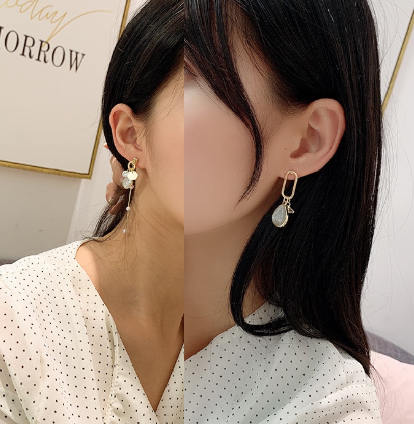 Dainty Geometric Resin Earrings 